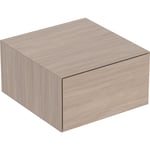 Mueble lateral Geberit ONE con un cajón: 45x24.5x47cm, Encina / Melamina estructura madera